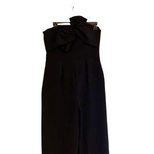 Black strapless Romper